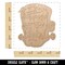 Halloween Frankenstein Monster Unfinished Craft Wood Holiday Christmas Tree DIY Pre-Drilled Ornament